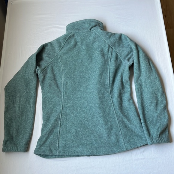Columbia women’s L green zip up sweater - Picture 4 of 7